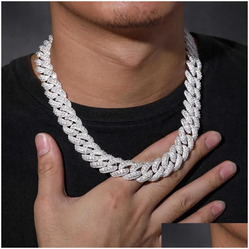 Moissanite iced out chain sales