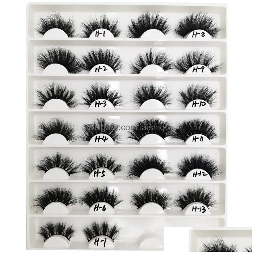 wholesale mink eyelashes 25mm lashes fluffy messy 3d false eyelashes dramatic long natural lashes wholesale makeup mink lashes