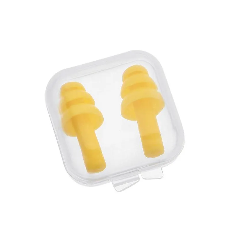 Silicone earplugs Learn waterproof noise reduction swimming equipment Outdoors antisnoring sleep Ear Plugs bright color silica 8440143