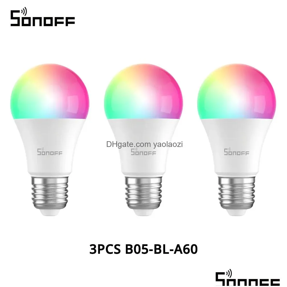 control wholesale sonoff b05bla60 led bulb dimmer wifi smart light bulbs 220v240v remote control light bulb works with alexa
