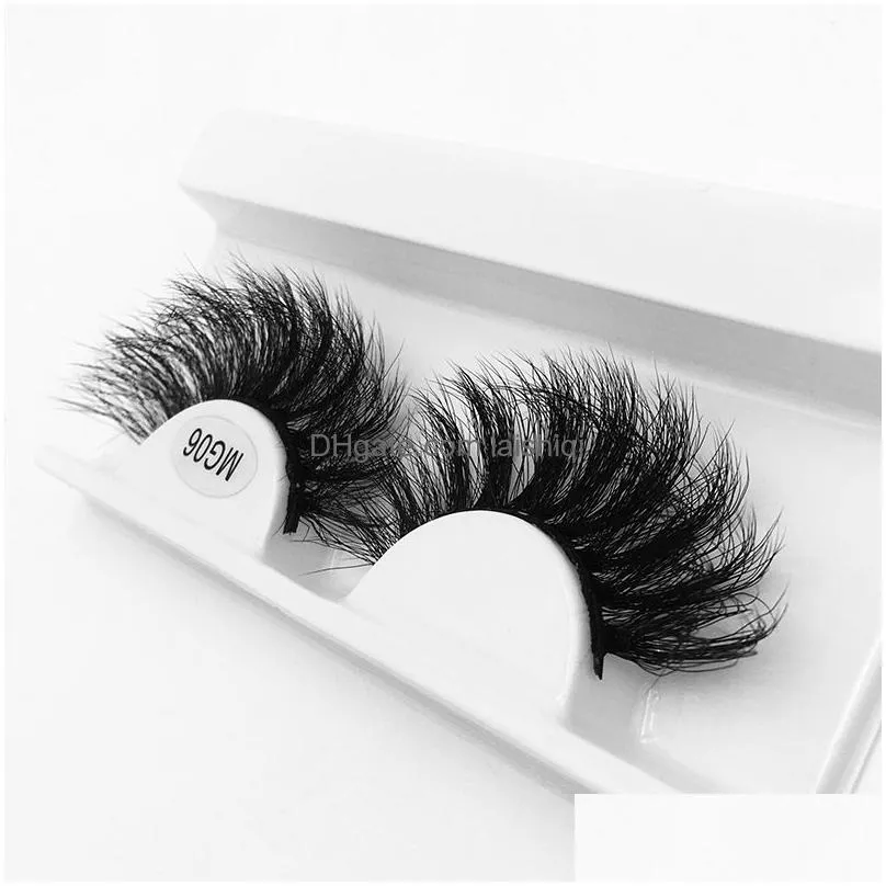  8d false eyelashes mink hair messy deep-fried thick roll up a pair of eyelash eyelashes loaded tweezers wholesale