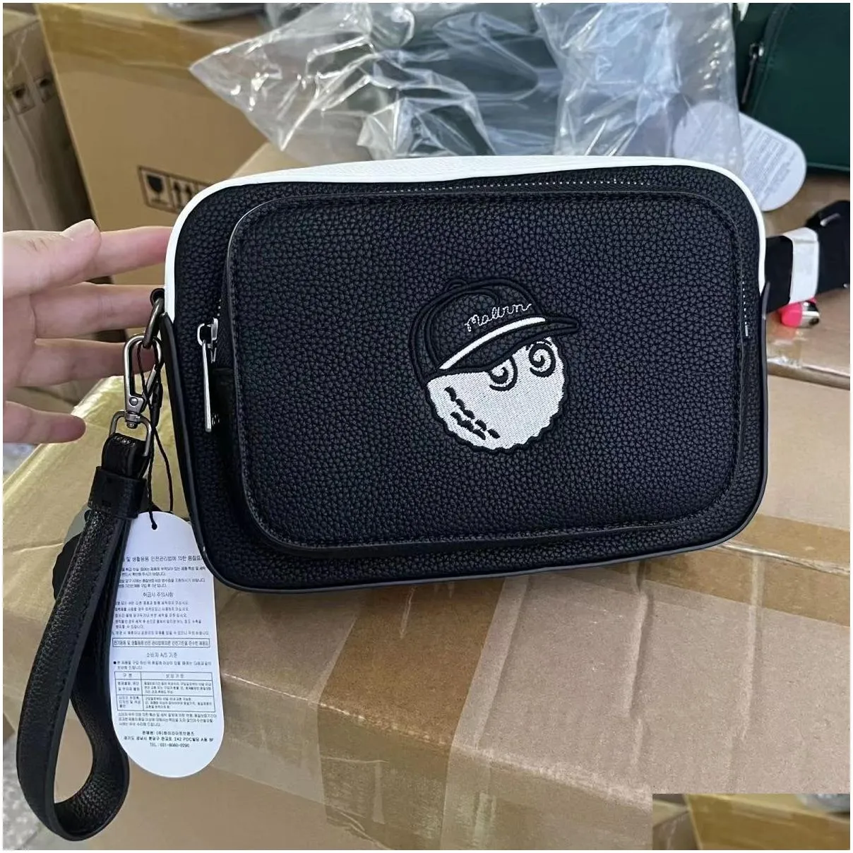 Outdoor Bags  Bag Mtifunctional Storage Messenger High Quality Pu Waterproof Sports Men Women Drop Delivery Outdoors Otq9M