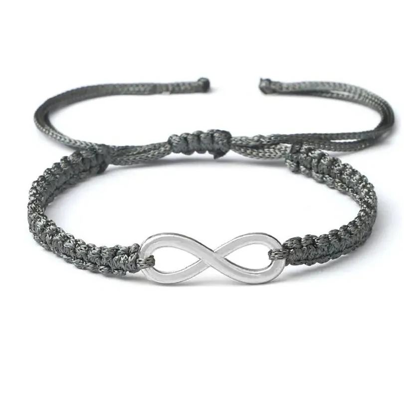 Link Chain Handmade Infinity Bracelet Vintage Lucky Thread Braided Bracelets For Women Adjustable Knots Friendship Bangles Fashion Dr Dhw8I
