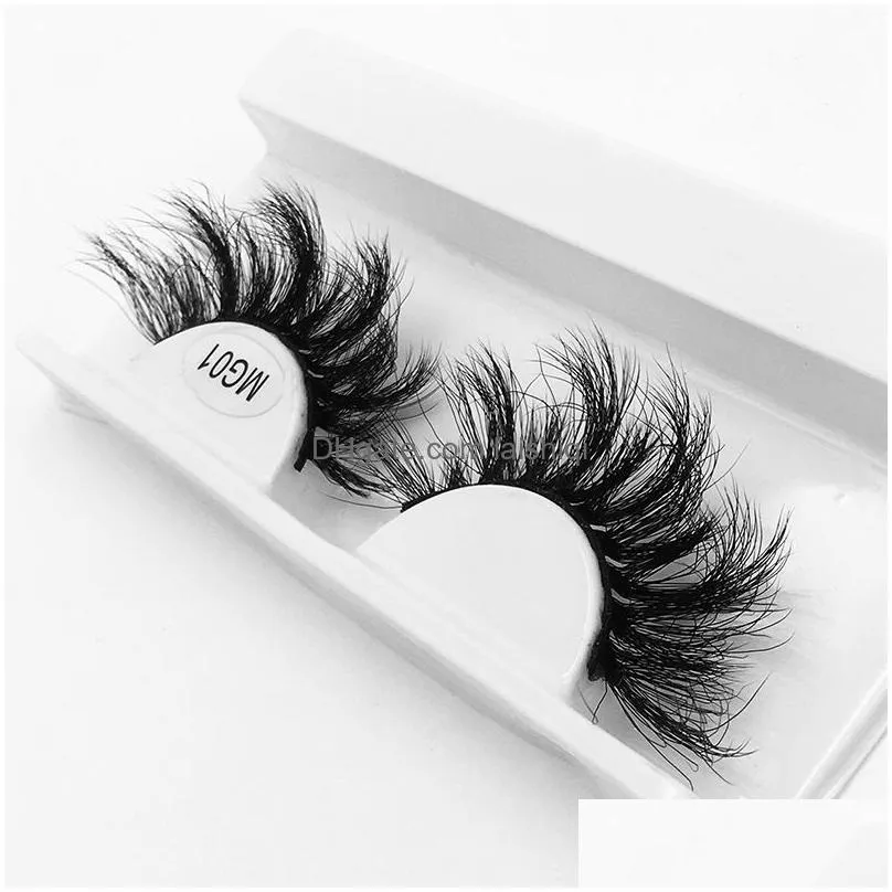  8d false eyelashes mink hair messy deep-fried thick roll up a pair of eyelash eyelashes loaded tweezers wholesale