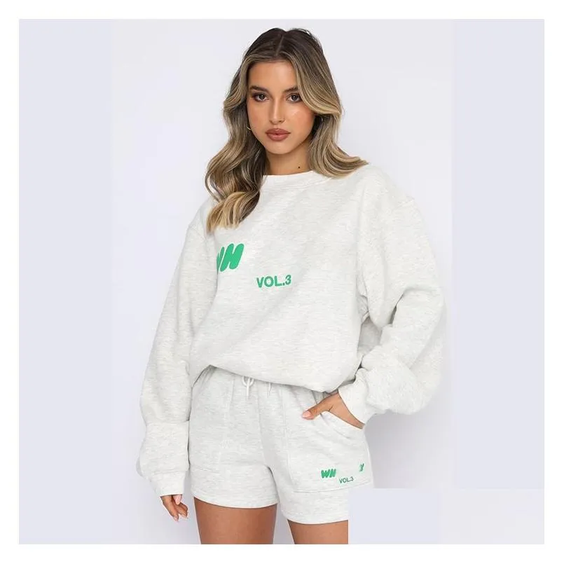 hoodies designer white women tracksuits two pieces sets sweatsuit autumn female hoodies hoody pants with sweatshirt ladies loose jumpers woman