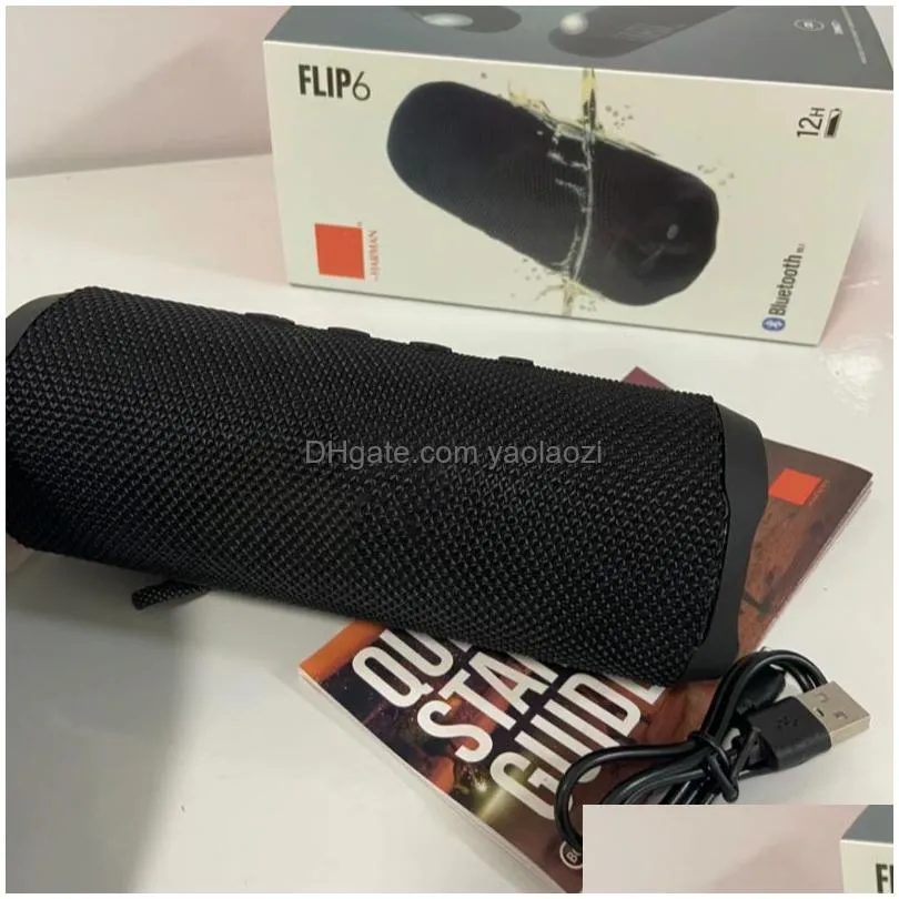 flip 6 portable wireless bluetooth speaker mini waterproof ipx7 portable speaker outdoor powerful stereo bass
