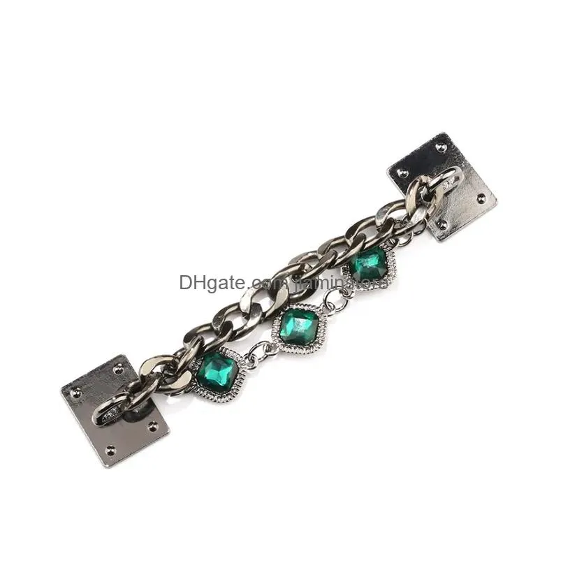 Chain Link Bracelets Mobile Phone Wrist Net Red Model Stick Drill Diy Accessories Beauty Drop Delivery Jewelry Dh0M3