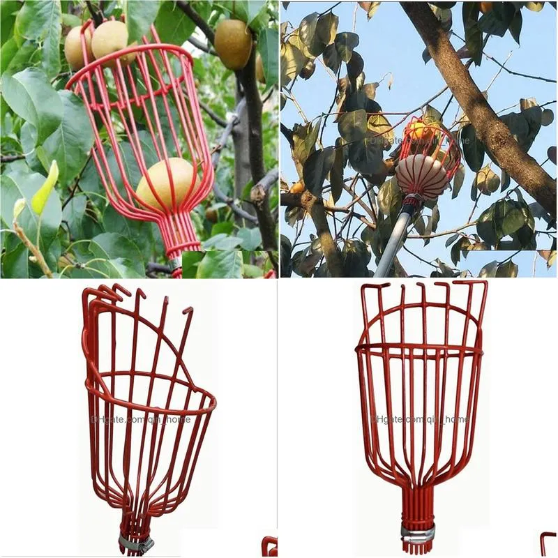 garden tools deep basket fruit picker head convenient catcher  peach picking farm device 220813