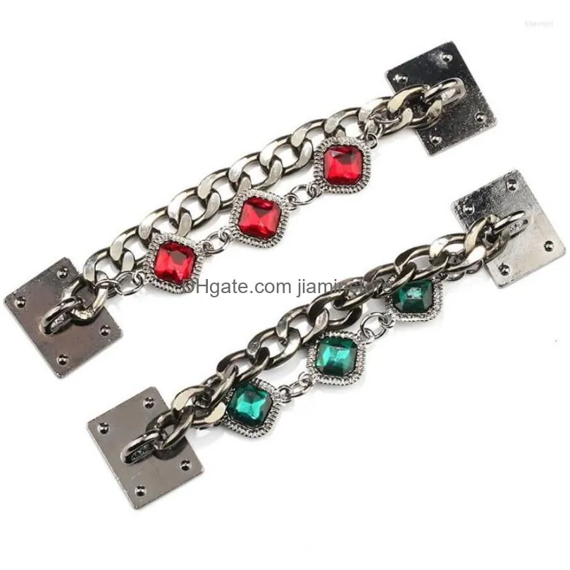 Chain Link Bracelets Mobile Phone Wrist Net Red Model Stick Drill Diy Accessories Beauty Drop Delivery Jewelry Dh0M3