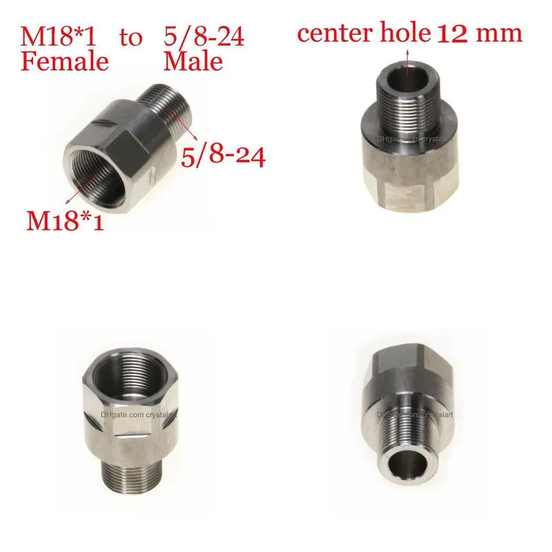 Fuel Filter Stainless Steel Thread Adapter M18X1 Female To 5/8-24 Male M18 Ss Soent Trap For Napa 4003 Wix 24003 M18X1R Drop Delivery Dhg4P