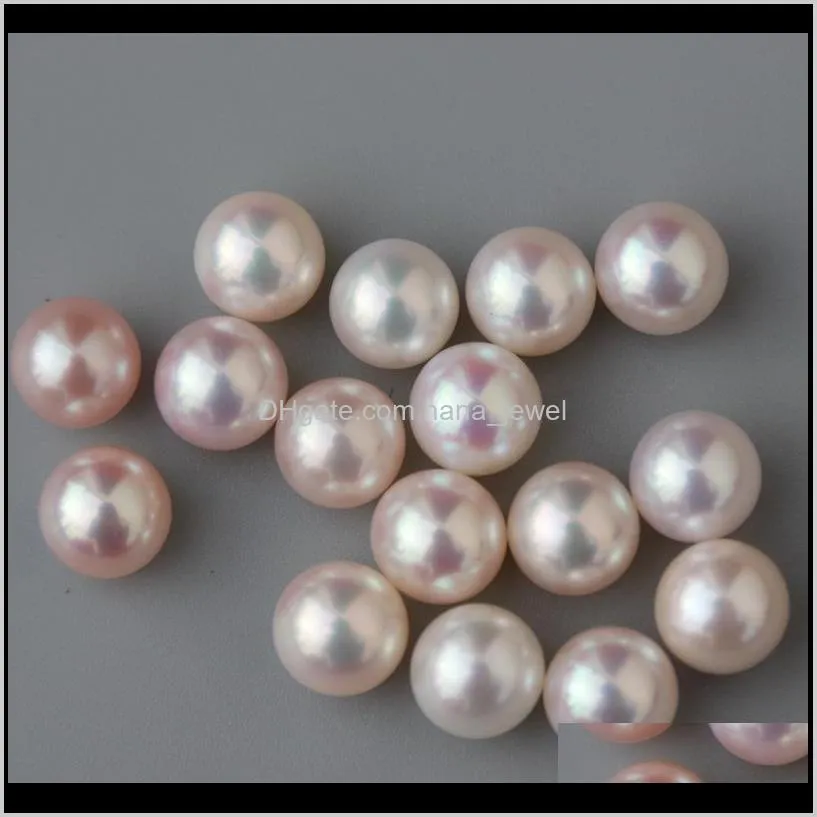 6-7mm near round  water pearl beads cultured diy jewelry making wedding gift