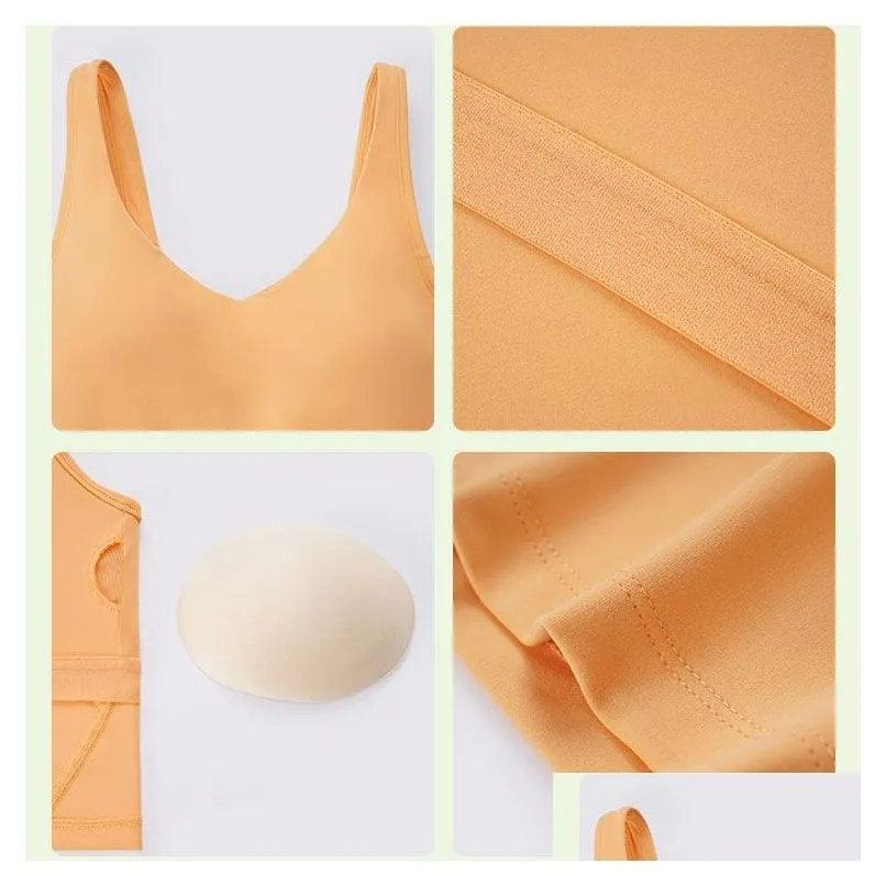 Tanks Women Designer Lingerie Sports Bra Jogging Bralette Lingerie Detachable Cups Sexy Tops Lingerie Sports Lingerie Bra Free