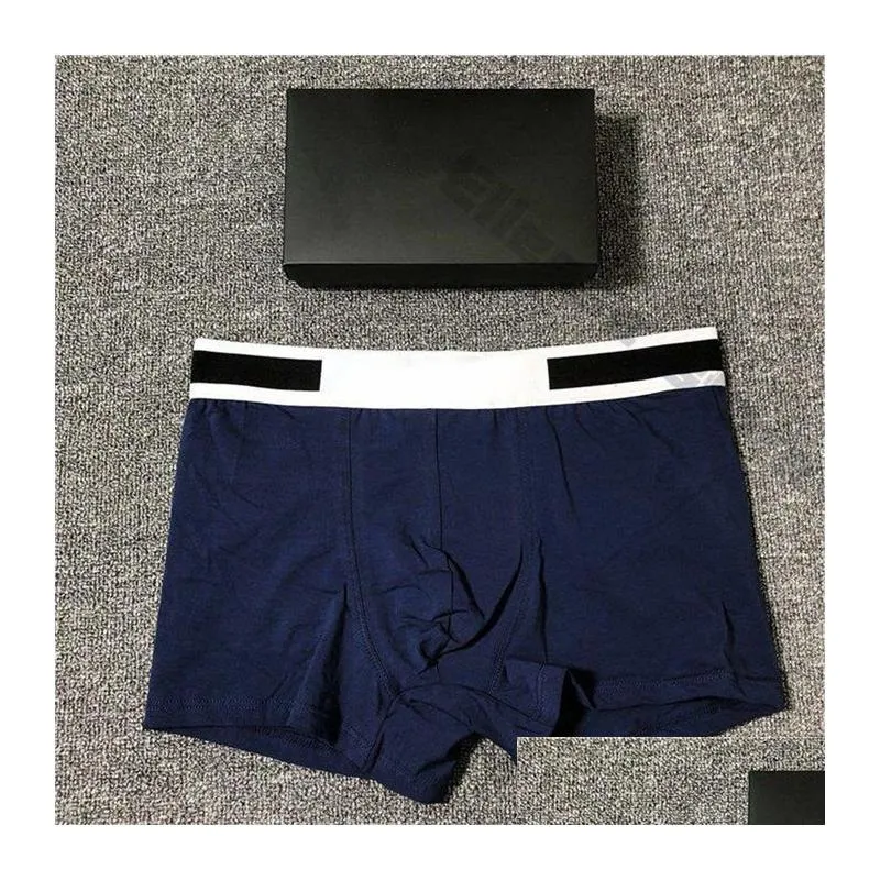 2021 Mens Designers Boxers Brands Underpants Sexy Classic Mens Boxer Casual Shorts Underwear Breathable Cotton Underwears 3pcs With