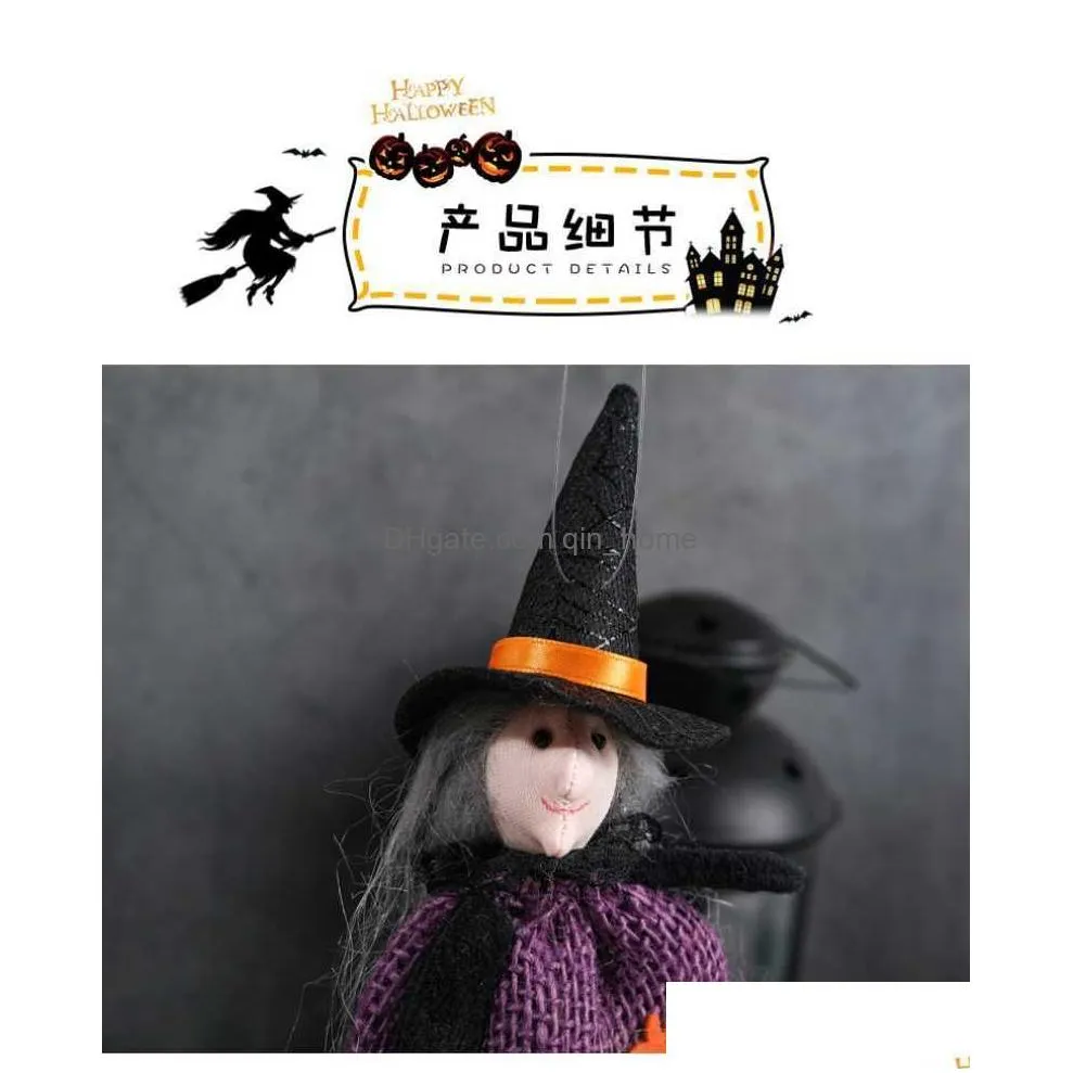 halloween decoration pumpkin ghost witch black cat pendant bar haunted house hanging oranment happy halloween day ghost festival