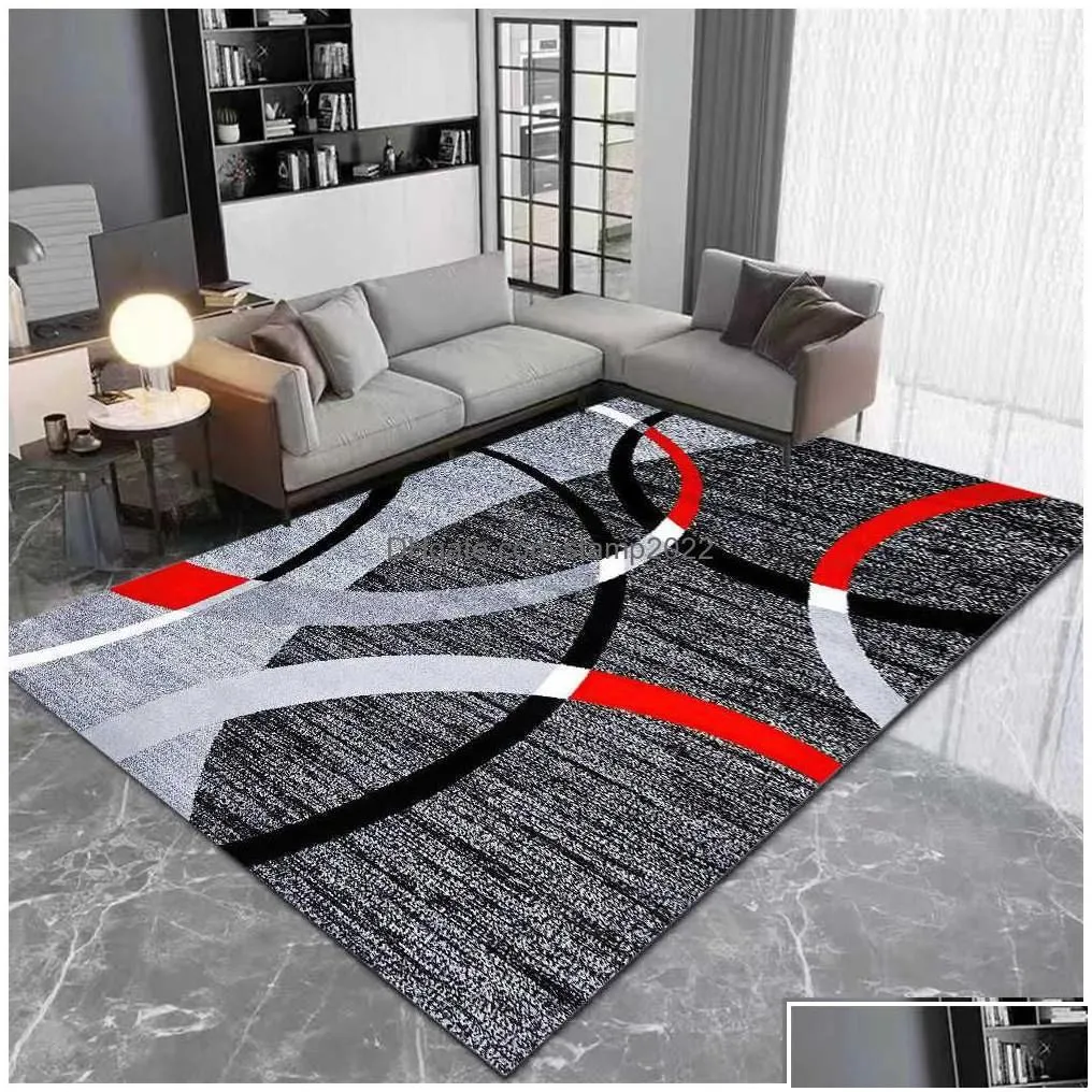 Nordic Geometric Carpet For Living Room Modern Luxury Decor Sofa Table Large Area Rugs Bathroom Mat Alfombra Para Cocina Tapis Drop