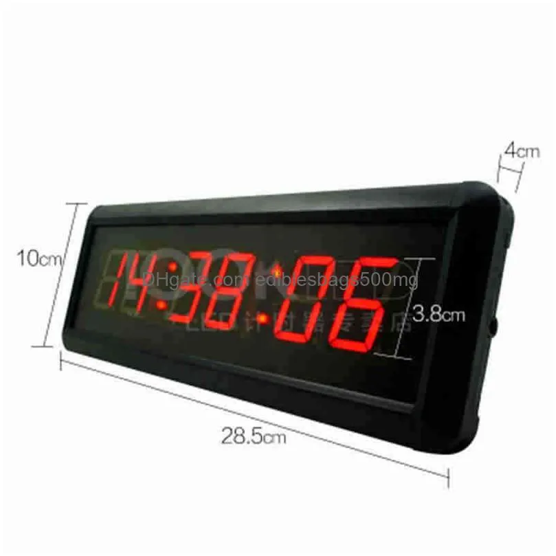 1.5 inch 29cm button led countdown clock stopwatch line button resetremote control school rush answer competition game timer 220104