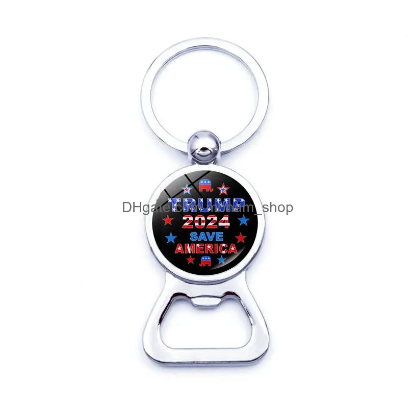 american bottle opener election metal key ring pendant usa 2024 trump beer openers s