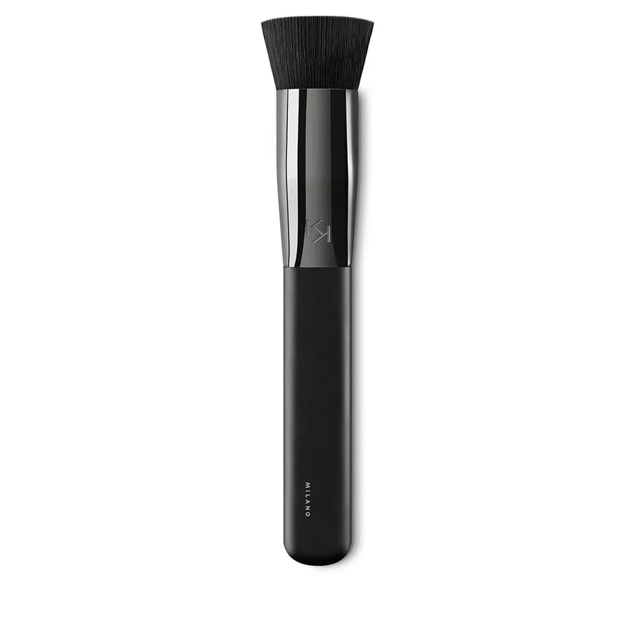 KK Makeup Brush Face 06 Sponge Core Foundation Cosmetic Brush Black Synthetic Hair Unique Round Shaped for Liquid Cream