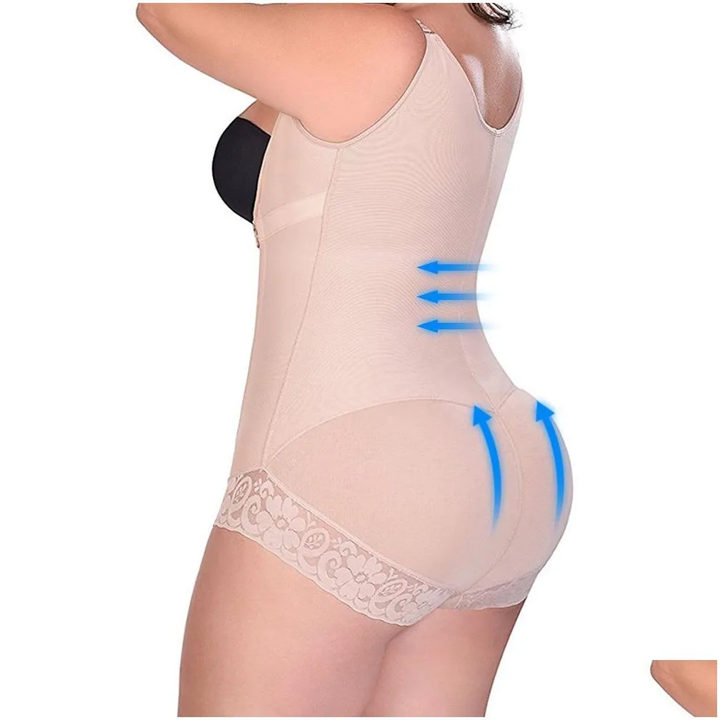 Fajas Reductoras Body Shaper Plus Size Levanta Cola Post Parto Surgery Girdle Slimming Underbust Corset Butt Lifter Bodysuit