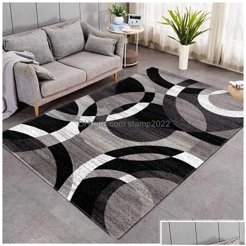 Nordic Geometric Carpet For Living Room Modern Luxury Decor Sofa Table Large Area Rugs Bathroom Mat Alfombra Para Cocina Tapis Drop