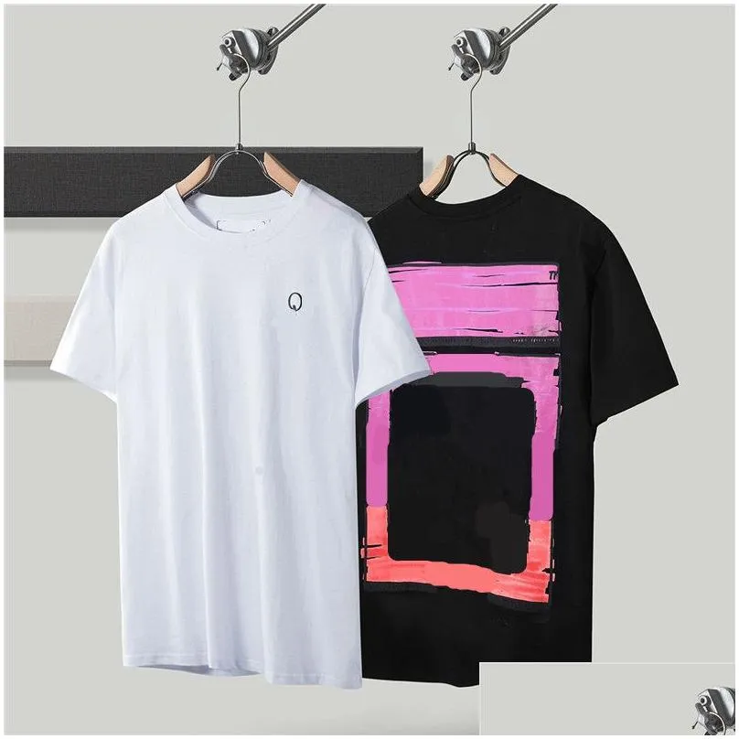 Mens T Shirts Fashion Crew Neck Printed Breathable Short Sleeve Cotton Tshirt Designer Polo Shirt Clothing Tee Tops L