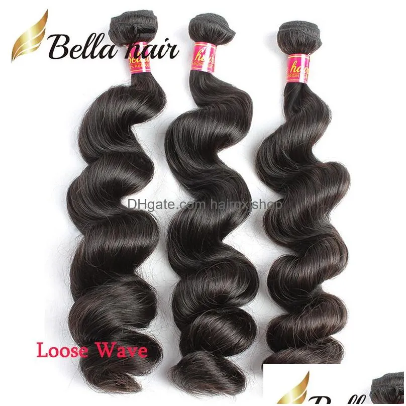 Hair Wefts Bella Brazilian 8-34 Inch Unprocessed Human Bundles Bone Straight Body Wave Loose Deep Curly Water Natural Slay Extensions Dhlhi