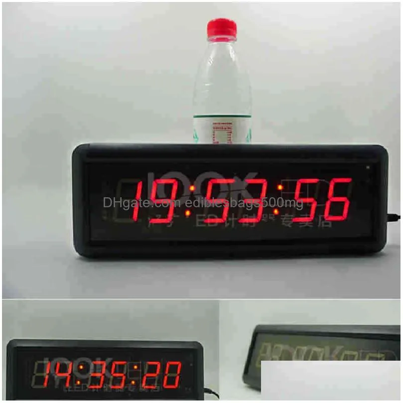 1.5 inch 29cm button led countdown clock stopwatch line button resetremote control school rush answer competition game timer 220104