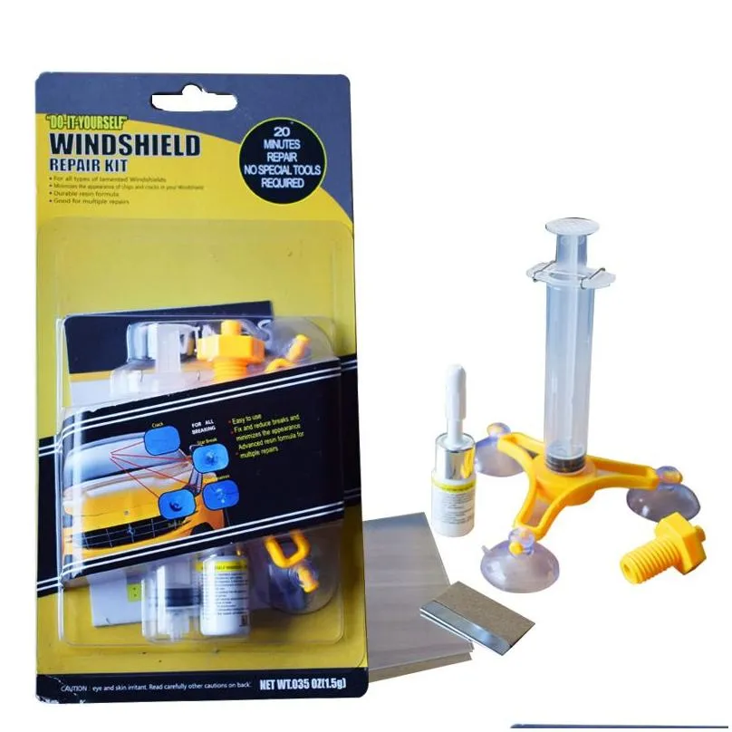 1Set Car Windshield Repair Tools DIY Car Window Repairing Kit Glass Windscreen Repair Tool Set For Crack Auto Accessories HHA52