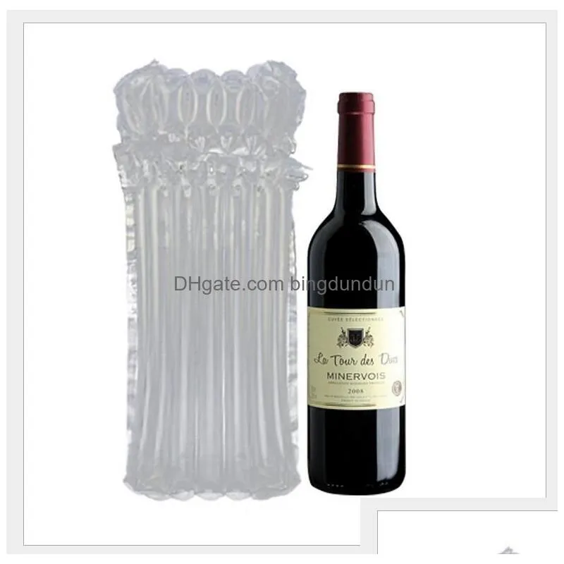 Disposable Take Out Containers Air Column Inflatable Wine Bag Cushion Bubble Glass Protected Protective Wrap For Bottle Drop Delivery Dhbee