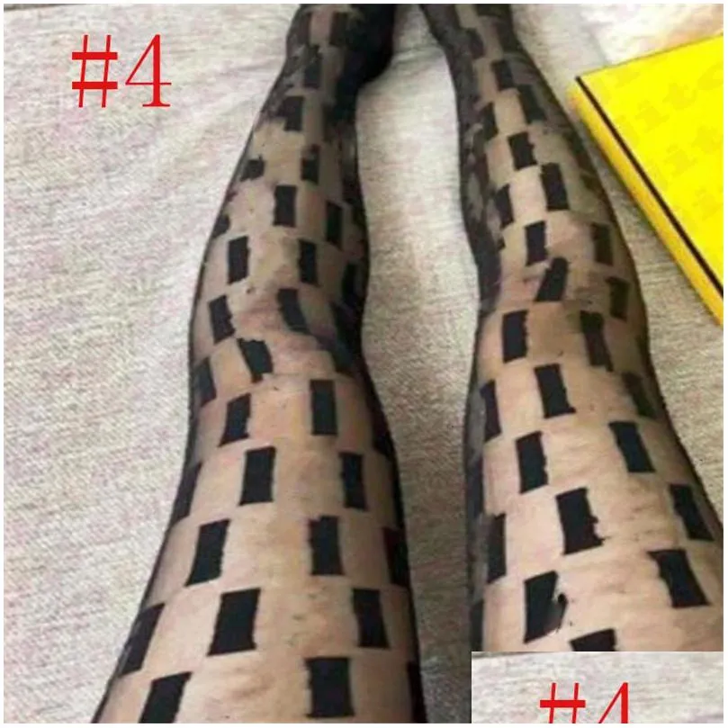 Designer Tights Stockings Womens Leggings Luxury Socks Full Letters Stretch Net Stocking Ladies Sexy Black Pantyhose For Wedding Party