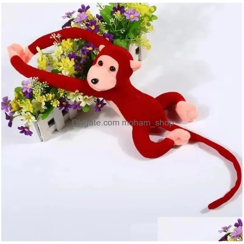 70cm hanging plush long arm monkey from to tail cute children gift doll toys gifts s