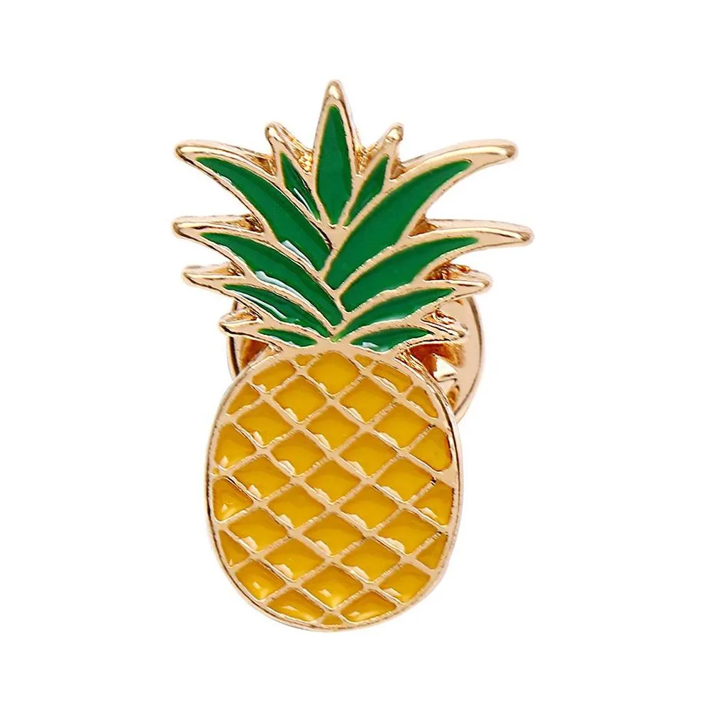 Pins, Brooches Pin For Backpack Crafts Dress Decor Cute Fruit Pineapple Banana Watermelon Women Kids Birthday Gift Fashion Jewelry Wh Dhtrm