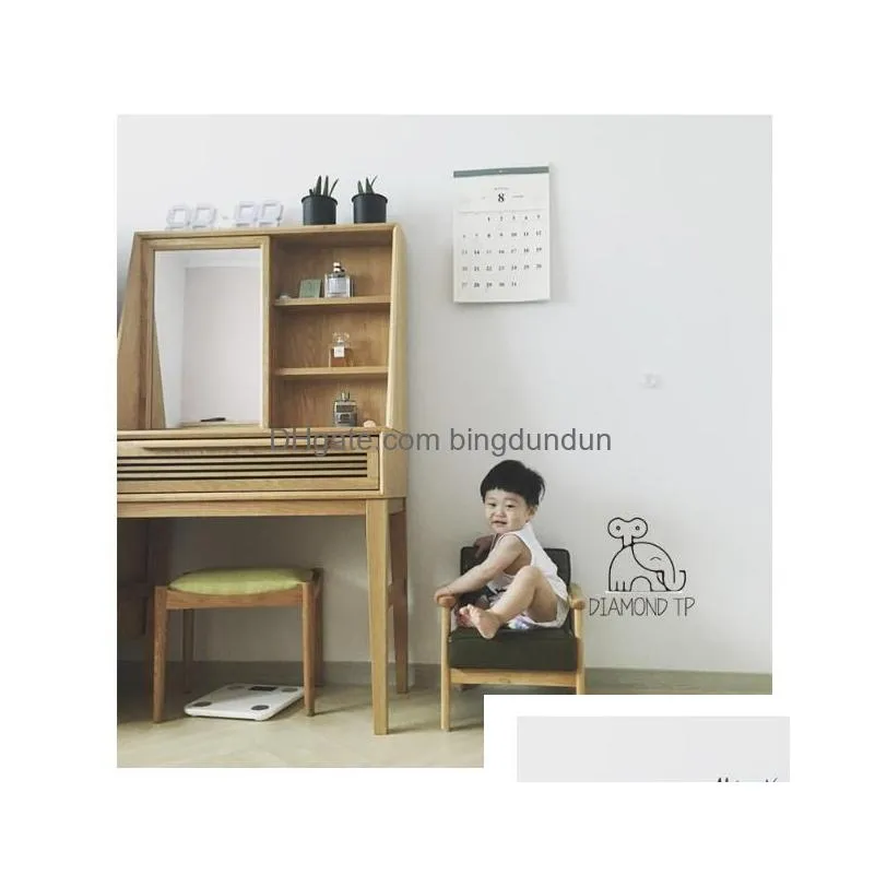 Other Children Furniture Sofa Solid Wooden Stools And Small Sofas Childrens Room Garten Decoration Baby Play Pography Drop Delivery Ho Dh5K9