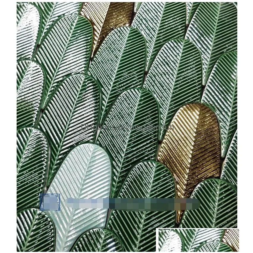 Tiles Feather Tea Tile Restaurant Bar Counter Background Interior Wall Balcony Bathroom Corridor Drop Delivery Home Garden Building Su Dh0T5