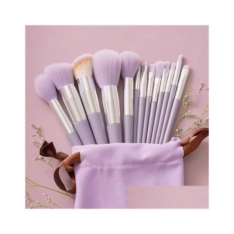 Makeup Brushes 13Pcs Soft Fluffy Makeup Brushes Set For Cosmetics Foundation Blush Powder Eyeshadow Kabuki Blending Brush Beauty Tool