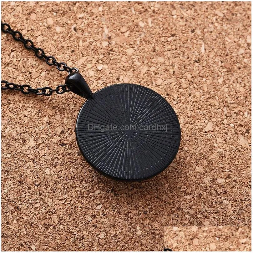 Pendant Necklaces Halloween Pumpkin For Women Men Glass Cabochon Bat Witch Chains Fashion Jewelry In Bk Drop Delivery Pendants Dhczo