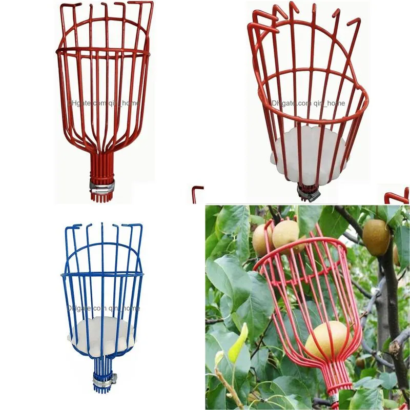 garden tools deep basket fruit picker head convenient catcher  peach picking farm device 220813