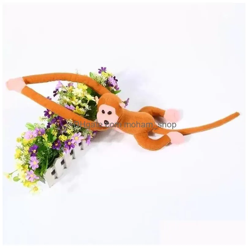 70cm hanging plush long arm monkey from to tail cute children gift doll toys gifts s