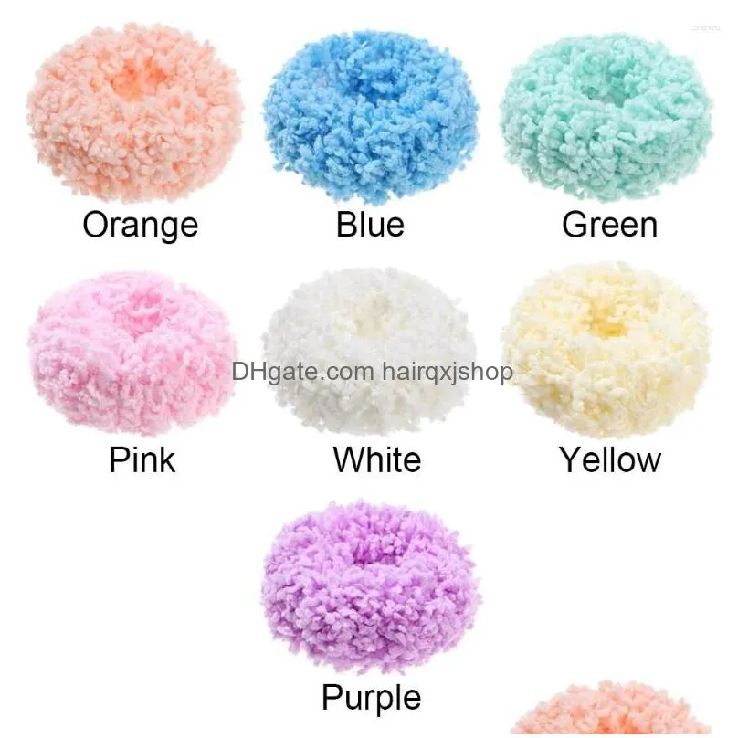 Hair Accessories Fashion Colorf Luminous P Ropes Women Girls Ponytail Holder Headwear Scrunchies Elastic Drop Delivery Dhupa