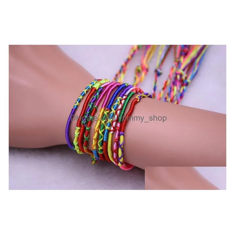 friendship bracelets girls luxury colorful purple infinity bracelet handmade jewelry braid cord strand braided bracelet gb1574