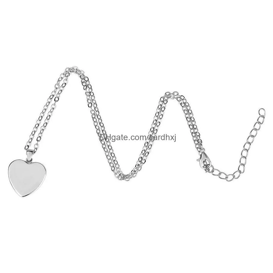 Pendant Necklaces We Love You Mom Necklace Best Ever Glass Heart Shape Pendants Sier Chains For Women Mama Mothers Day Fashion Jewelry Dhkic