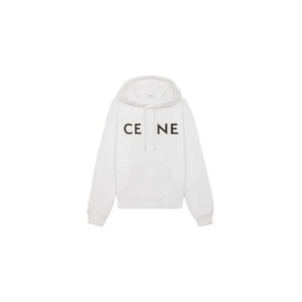 Designer Luxury Celins Classic Fashion Casual Trend France Sweater Men`s Chest Letter Print Solid Pullover Hoodie Men`s And Women`s Spring And Autumn