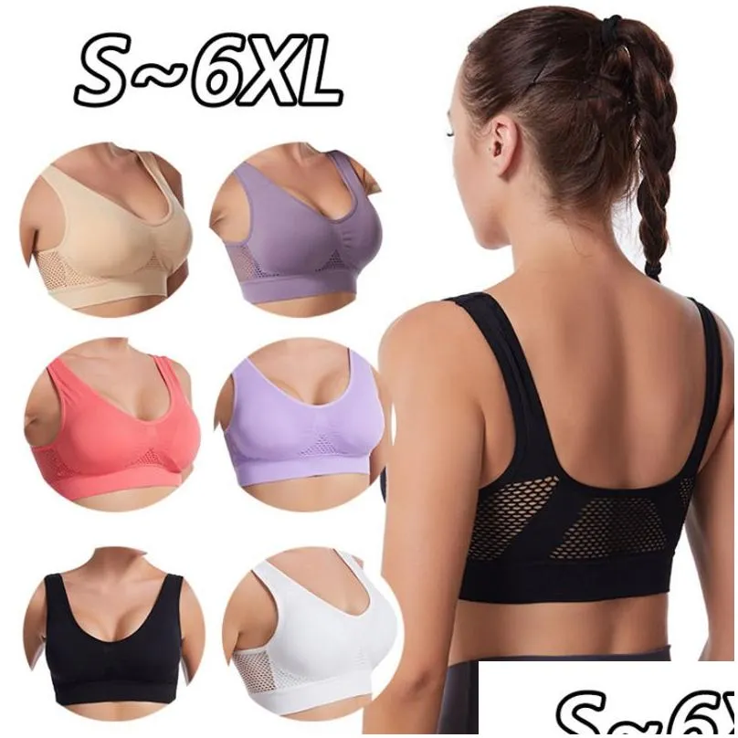 top sports bras bralette crop fitness gym running sportswear women s underwear push up brassiere plus size Yoga bra BH 2205188622746