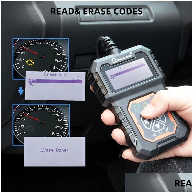 T31 Car Full OBD2/EOBD Diagnostic Tools Auto Professional Code Reader OBD2 Scanner Multi-languages