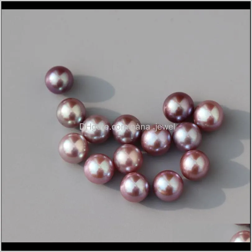 6-7mm near round  water pearl beads cultured diy jewelry making wedding gift