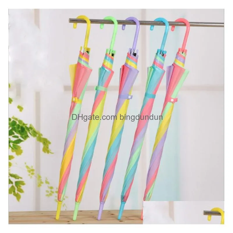 Umbrellas Transparent Clear Pvc See Through Long Handle Party Wedding Travel Dating Events J Hook Stick Umbrella Hw0063 Drop Delivery Dhnx4