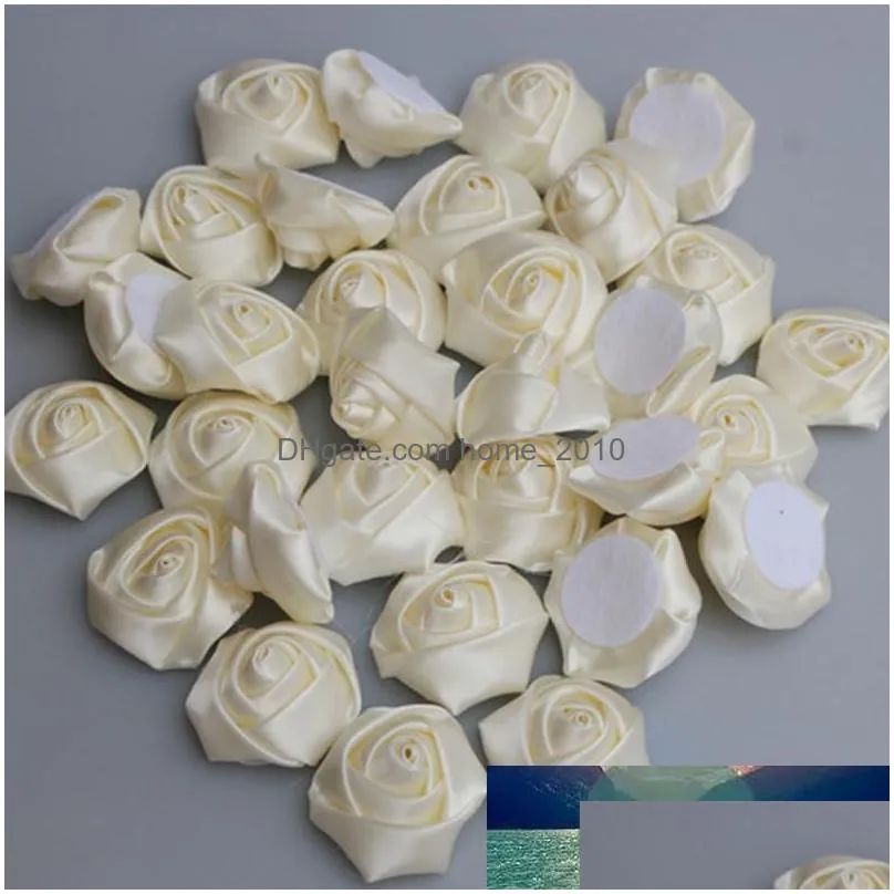100pcs 5cm196inch whole silk rose fake rose bouquet material artificial fabric flower 37 colors for choose9857740