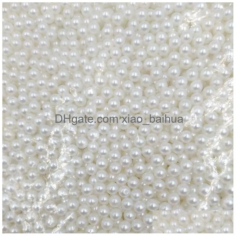 2000/lot Pack Small Pearl Beads For Necklace bracelet 6mm white Imitation Pearls Beads Making Jewelry Diy loose pearl beads jewelry