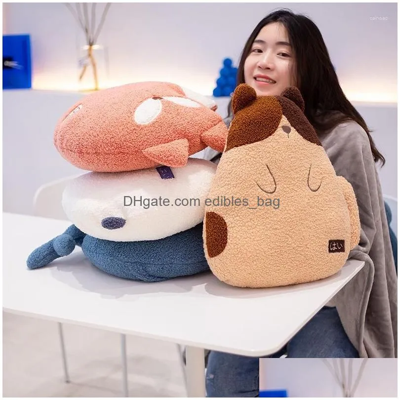 pillow home car blanket two-in-one dual-use quilt animal nap sofa practical for office