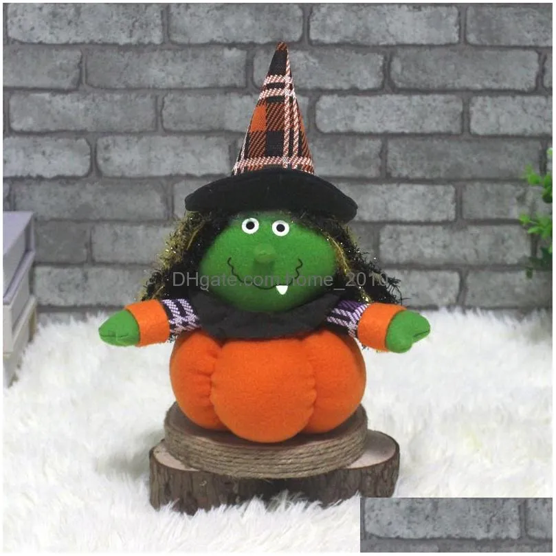 halloween decoration pumpkin dolls plush toys witch black cat snowman holiday festival decor prop gift jk2008xb8908141